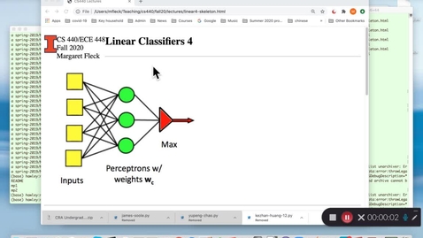 Thumbnail for CS 440 (Fall 2020) Linear Classifiers 4