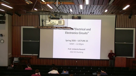 Thumbnail for ECE 205 Spring 2026 - Lecture 25