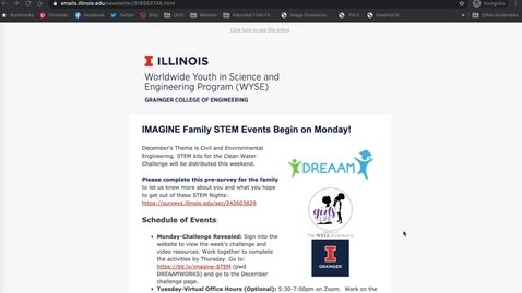 Thumbnail for IMAGINE Website Guided Tour