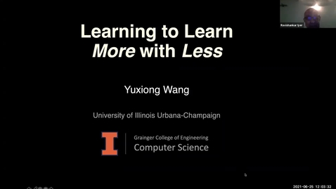Thumbnail for AI Center Summer Seminar Series - Speaker: Yuxiong Wang, PhD, University of Illinois at Urbana-Champaign