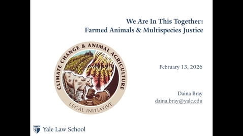 Thumbnail for Daina Bray | Multi-species Justice Symposium- We Are In This Together