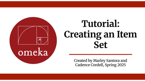 Thumbnail for Tutorial: Creating an Item Set