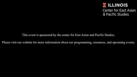 Thumbnail for entry CEAPS/IL-IN Consortium Speaker - Gordon Mathews &quot;Hong Kong Identity and Migration Past, Present, and Future&quot;