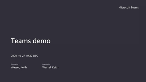 Thumbnail for Microsoft Teams accessibility demo