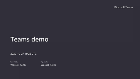 Thumbnail for entry Microsoft Teams accessibility demo