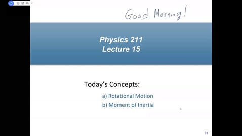 Thumbnail for Physics 211 Lecture 15 Fall 2020