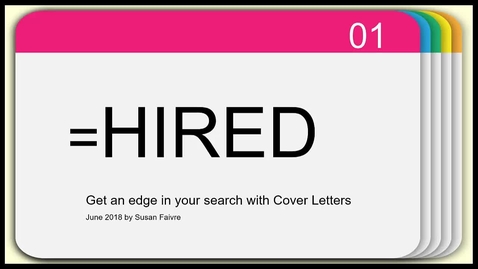 Thumbnail for entry Cover Letter Tips