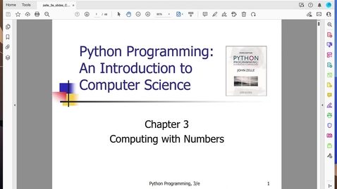 Thumbnail for Lecture: IS430 - Zelle Chapter 3