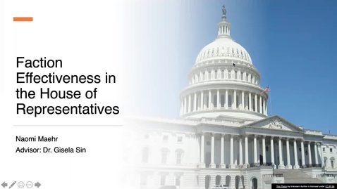 Thumbnail for Faction Effectiveness in the House of Representatives