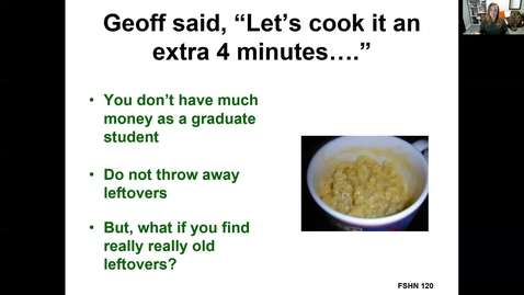 Thumbnail for 12 - FOOD SAFETY VIDEO LECTURE FOR FSHN 120