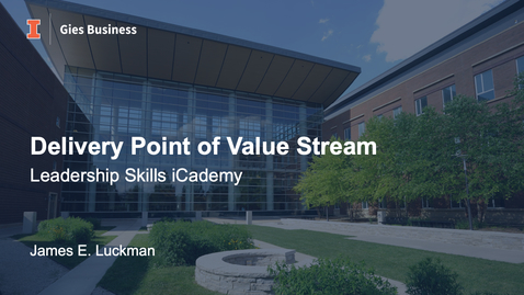 Thumbnail for Delivery Point of Value Stream