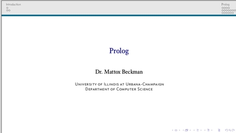 Thumbnail for Prolog