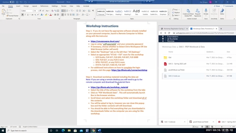 Thumbnail for SAS I Workshop Spring 2021