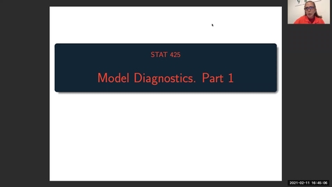 Thumbnail for STAT425: Regression Diagnostics (Part 1) (1 of 2)