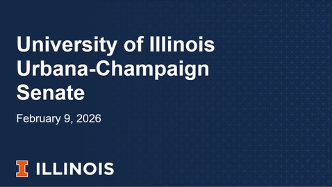 Thumbnail for Academic Senate Meeting, Feb. 9, 2026