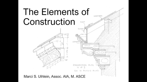 Thumbnail for The Elements of Construction (Marci Uihlein)