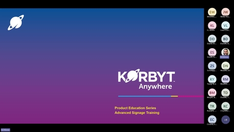 Thumbnail for Session 05 - Korbyt Signage Advanced Training - September 2024