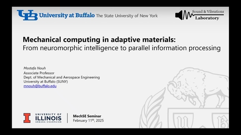 Thumbnail for MechSE Seminars Spring 2025
