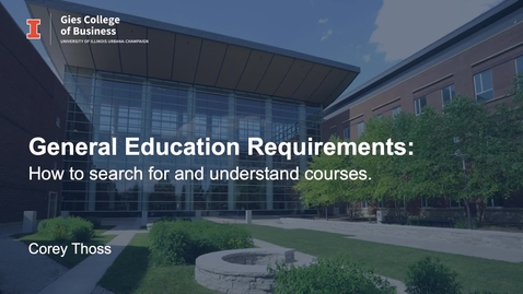 Thumbnail for Video 3_How to search for and understand courses