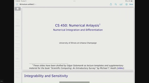 Thumbnail for Numerical Analysis (CS 450 B3) (CS 450 B4) Spring 2024