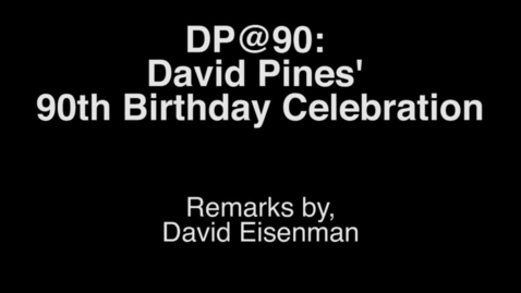 Thumbnail for David Eisenman