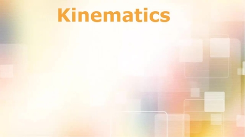 Thumbnail for entry Prelab 2: Kinematics