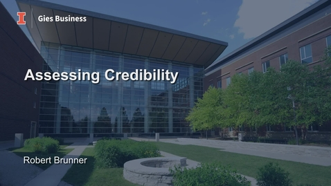 Thumbnail for entry Assessing Credibility