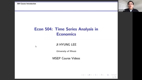 Thumbnail for ECON 504 Time Series Analysis in Econ (Lee)