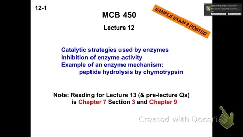 Thumbnail for MCB 450 Lecture 12