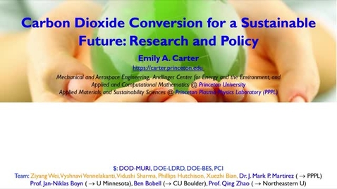 Thumbnail for Carbon Dioxide Conversion for a Sustainable Future: Research and Policy (Flygare Lecture 2025)