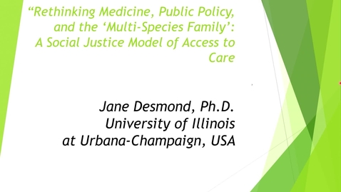 Thumbnail for Rethinking Medicine, Public Policy and the “Multi-Species Family”: A Social Justice Model of Access to Care
