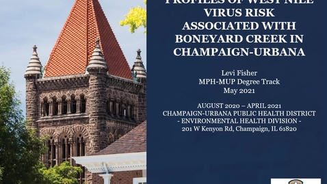 Thumbnail for Profiles of West Nile Virus Risk Associated with Boneyard Creek in Champaign-Urbana