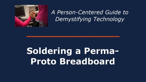 Thumbnail for entry Soldering A Perma-Proto Breadboard