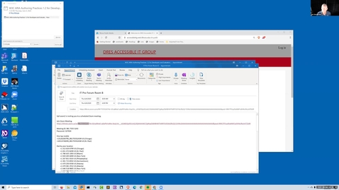 Thumbnail for 3B - W3C ARIA Authoring Practices 1.2 for Developers and Evaluators - Jon Gunderson and Mark McCarthy, Spring 2020 IT Pro Forum