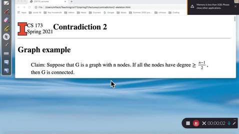 Thumbnail for CS 173 (Spring 2021) Contradiction 2