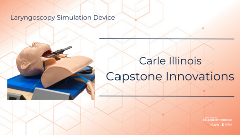 Thumbnail for Student Innovation Trains Future Clinicians to Safely, Effectively Intubate Patients