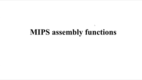 Thumbnail for 10 MIPS assembly functions