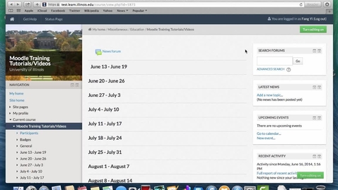 Thumbnail for Editing your Moodle Profile