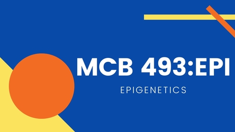 Thumbnail for MCB 493 EPI - Epigenetics
