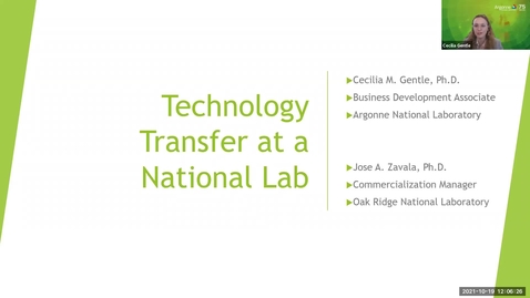 Thumbnail for entry Technology Transfer - National Labs Webinar