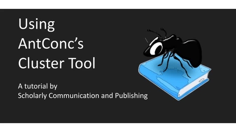 Thumbnail for AntConc's Cluster Tool