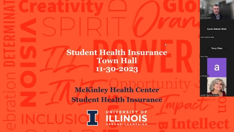 Thumbnail for Student Health Insurance Town Hall - Fall 2023