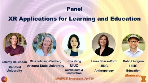 Thumbnail for Panel on XR Applications for Learning and Education - 2026