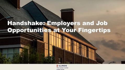 Thumbnail for entry Handshake @ Illinois