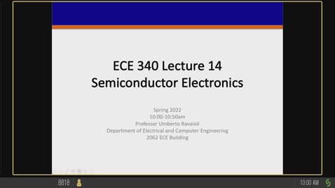 Thumbnail for ECE 340 A Spring 2022 Lecture 14