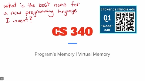 Thumbnail for CS 340 Introduction to Computer Systems Spring 2026