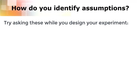 Thumbnail for Prelab 6: Assumptions