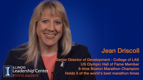 Thumbnail for Illinois Leadership Center's #IlliniLeaders Series - Jean Driscoll