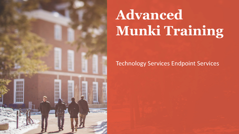 Thumbnail for Advanced Munki Training