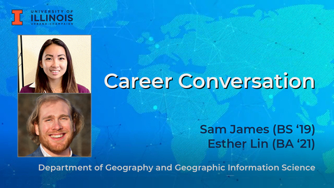 Thumbnail for entry Career Conversation: Esther Lin and Sam James